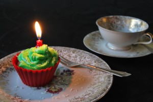 Grün-rote Cupcakes